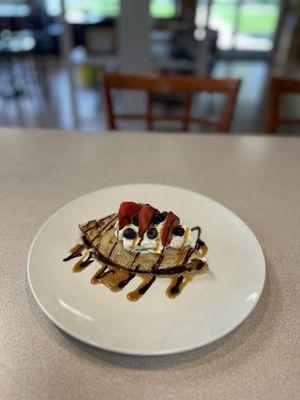 Banana Crepes with icecream