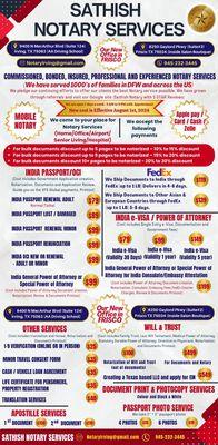 Sathish Notary Passport OCI & Apostille Services