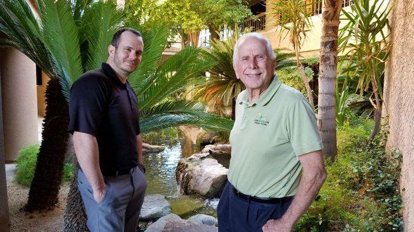 Picture taken in front of our firm of father and son, Larry Betts and Ryan Betts.