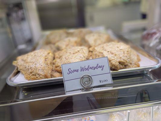 Daily special... scone Wednesday