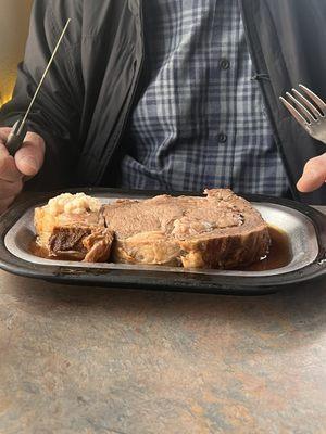 Hubby's prime rib