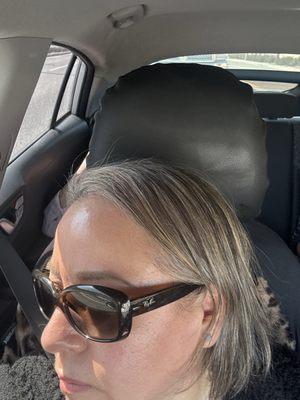 Yesenia blended in my greys with lite blond.