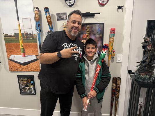 Meeting Bruce (Bat King) and seeing all his art. Awesome stuff