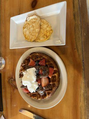 A berry delicious waffle