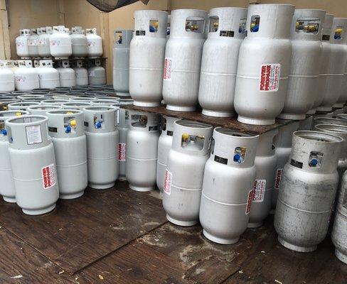 Forklift and BBQ Cylinders only part of our stock!
