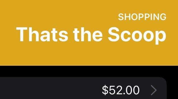 The cost of shipping a small box.