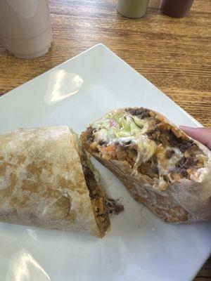 Yummy steak Burrito