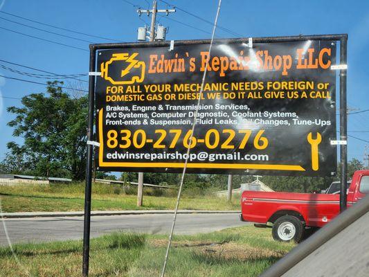 Edwin's repair shop