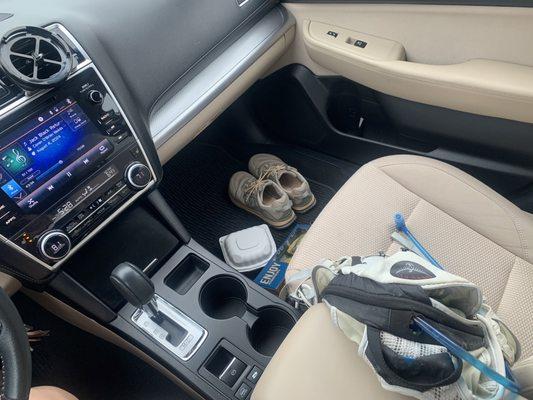 Grease-free cleaner on interior