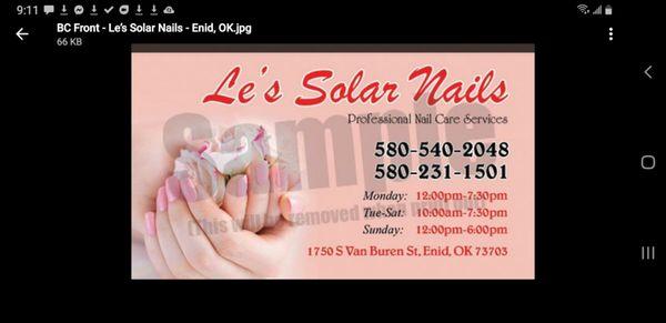 Le Solar Nails And Spa
