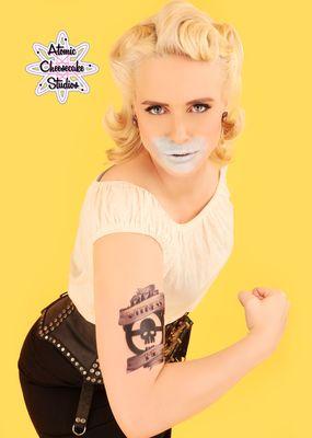 Blonde by Rochelle, photo and MUAH by Atomic Cheesecake Studios.