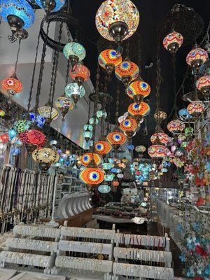 Gorgeous lamps from Istanbul.