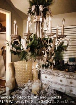 Custom chandelier design by Art & Objects
