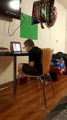 This is my son Jimmy Norris doing his distant learning. Mrs Soo hoo does a wonderful job keeping these kids engaged....