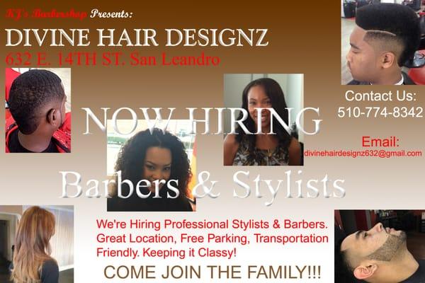 KJ's Barbershop Presents: Divine Hair Designz