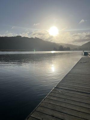 Morning view from Alsea River RV Park