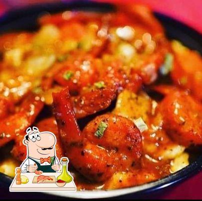 Gouda Mac with Cajun Shrimp