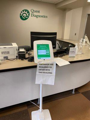 Nobody at the front desk to help you.