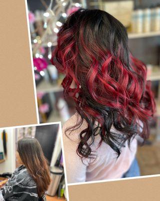 Balayage with vivid