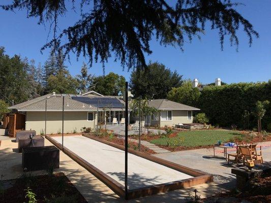 Bocce Builders of America Custom Backyard Bocce Ball Court. Bocce Ball Court Landscape Contractors. Washington, Oregon,