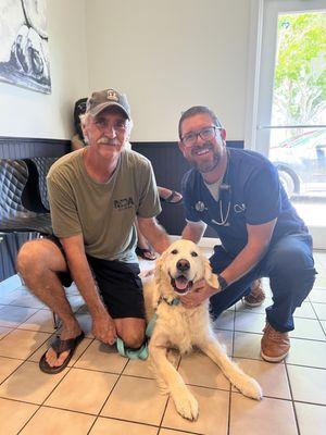 Dr Clark Eli and me.