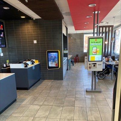 Order counter on left and dining area on the right!