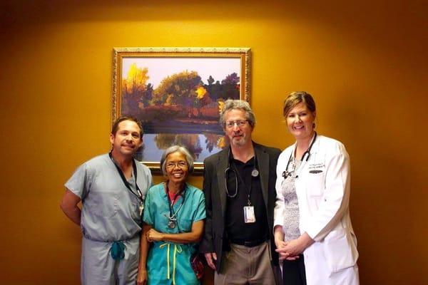 Members of the Manzano Medical Group team: Mike Domino, Avey Prak, Dr. John Henry Sloan MD MPH, Katie Chavez Kincaid