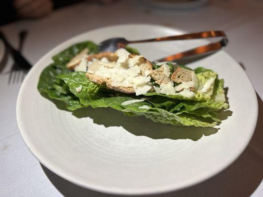 Fresh and crisp Caesar salad!!