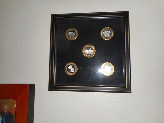 10$ silver gaming tokens.