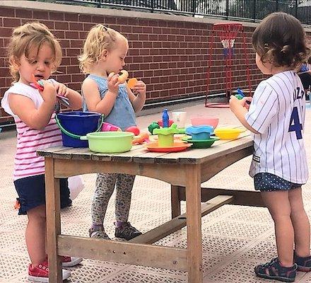 Up on the rooftop playground