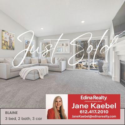 So thrilled for my wonderful sellers who closed on the sale of their beautiful home in Blaine today!