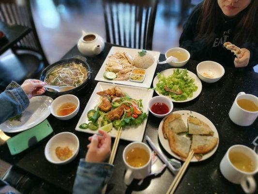 We have a great Asian style lunch here.