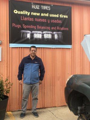 Customer and media outlets helping us grow Ruiz Tires! @SCGreenvilleDigital at Ruiz Tires & Auto Services!