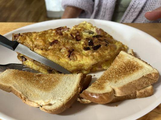 Run of the mill veggie omelette.