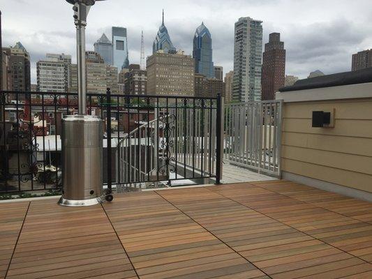 Ipe Structrual Panel Floor on a pedestals systems