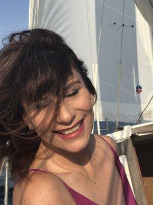 Beautiful day with Friends and my hair looked great thanks to Corinne Lafayette . Thank you my Hair Angel