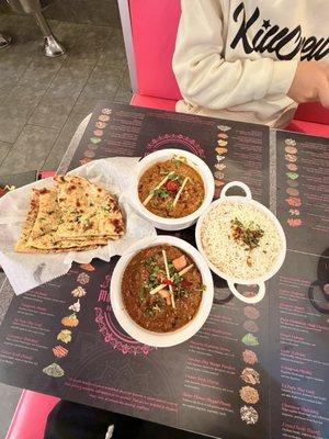 Lamb Pepper Curry Fish Curry Butter Naan