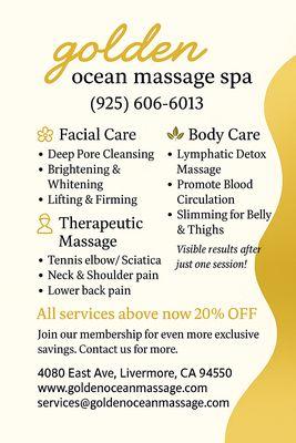 New Services and promotions.