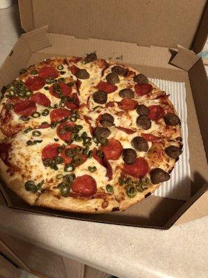 Meatball and Pepperoni and Green Olives