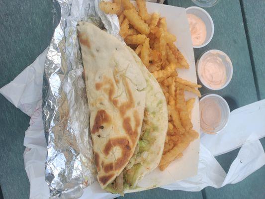 California Chicken! Fries & Sauce!