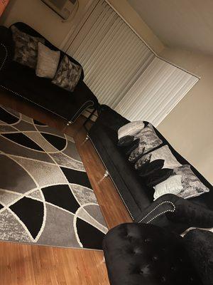 Living room after furnished
-still lots of space!!!