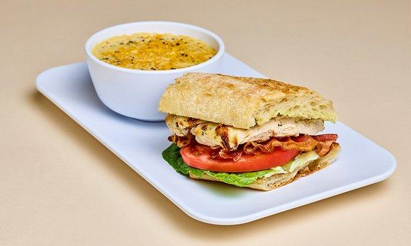 Pick 2 Combo with Broccoli Cheddar Soup and Chicken Club