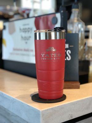 Mom surprised me with a Yates, must have, cup! Brought it to Starbucks & it's a grande.