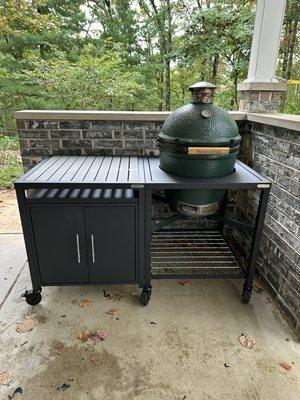 New Big Green Egg cabinet