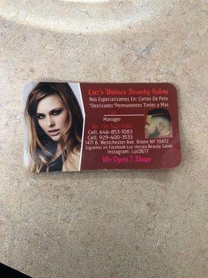 Luz Beauty Salon Unisex