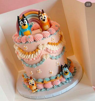 Picture I sent as inspo but I also asked for her to not do the figures nor the rainbow...