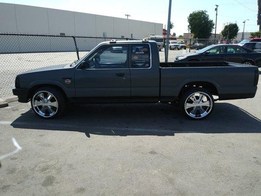 My 1989 Mazda B2200 truck , he keeps it rolling for me.