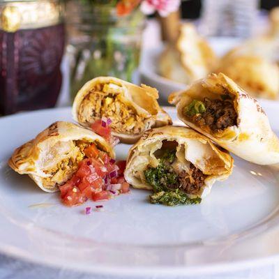 Beef and chicken empanadas