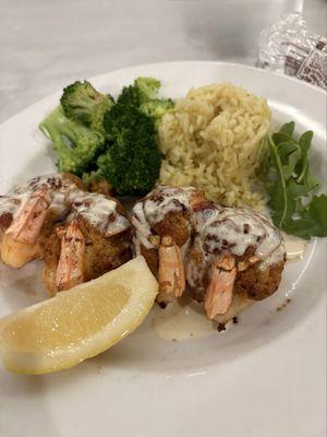 Baked stuffed shrimp