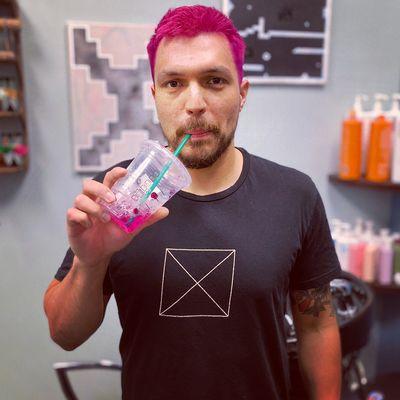 Starbucks drink inspired this look! I think we nailed it!